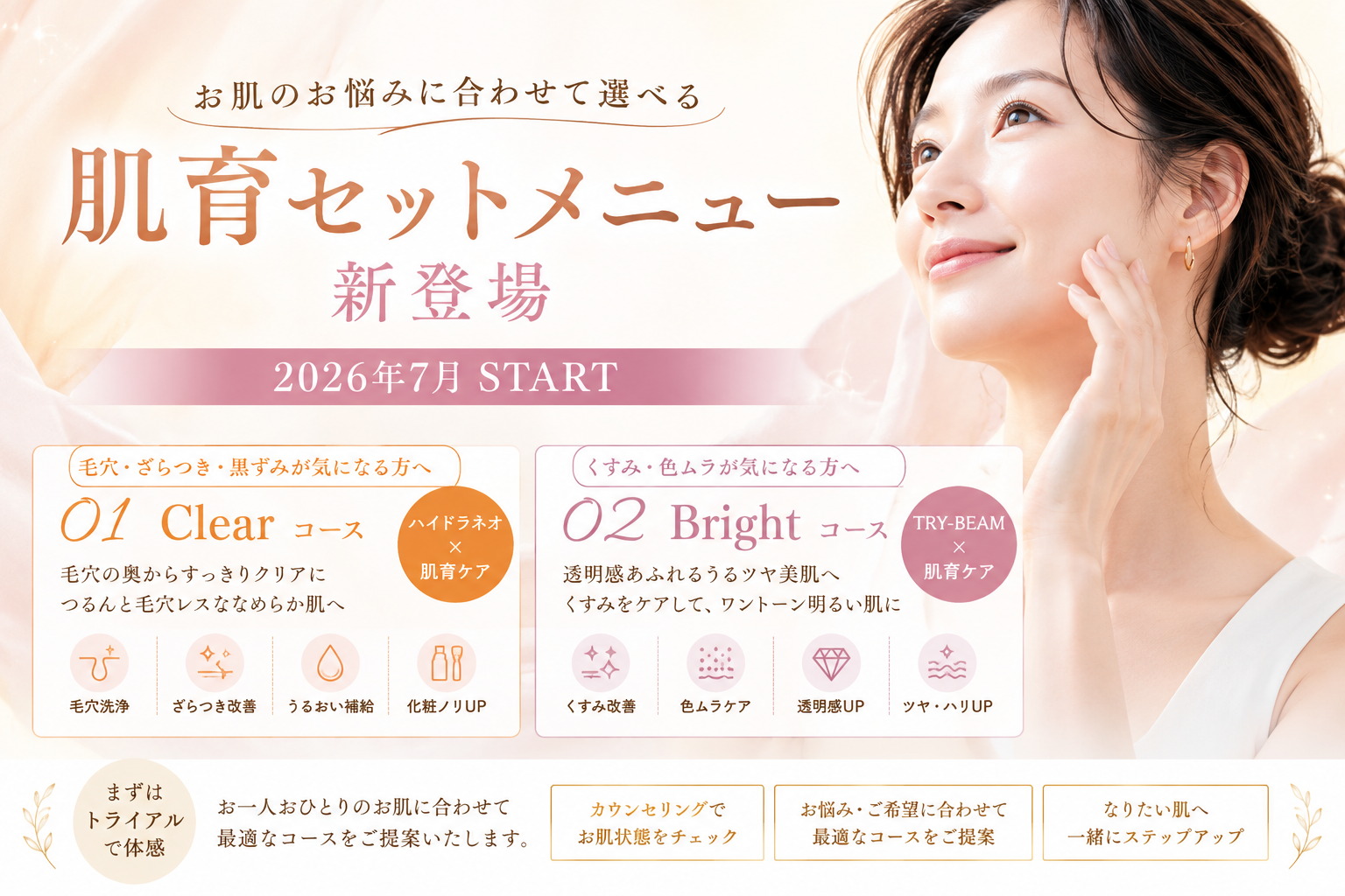 肌育セットメニュー