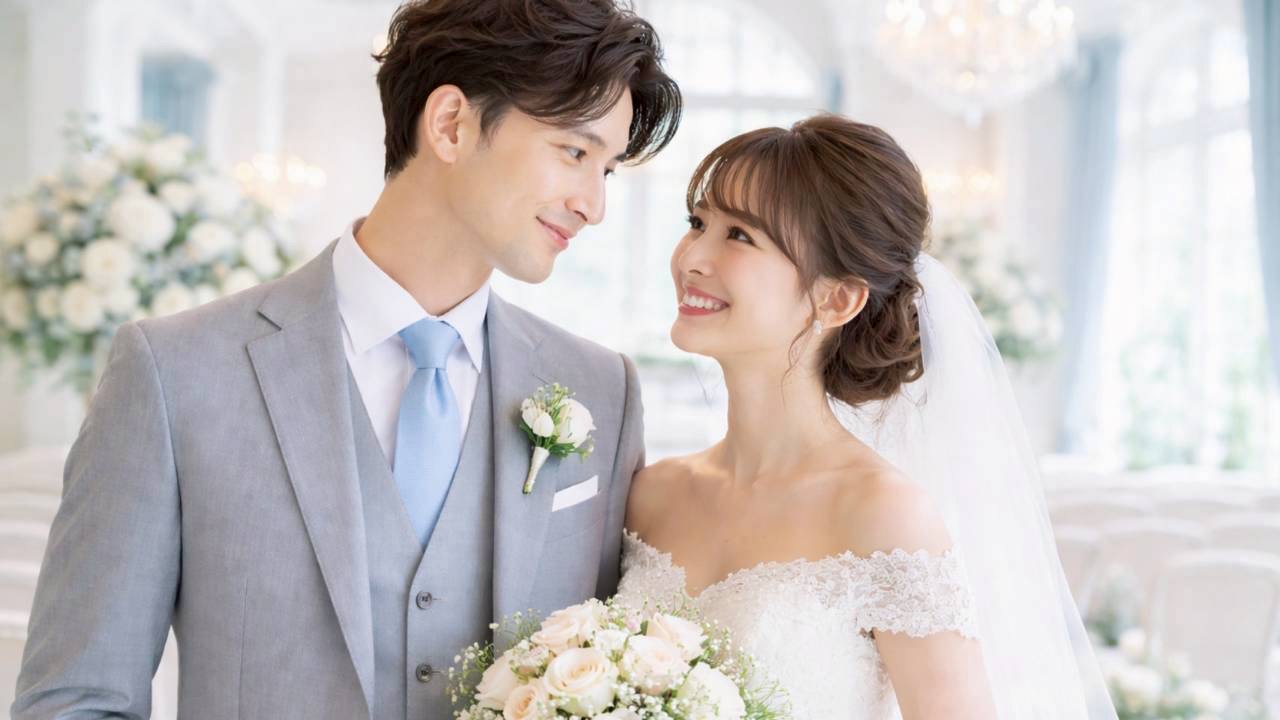 結婚式の新郎新婦